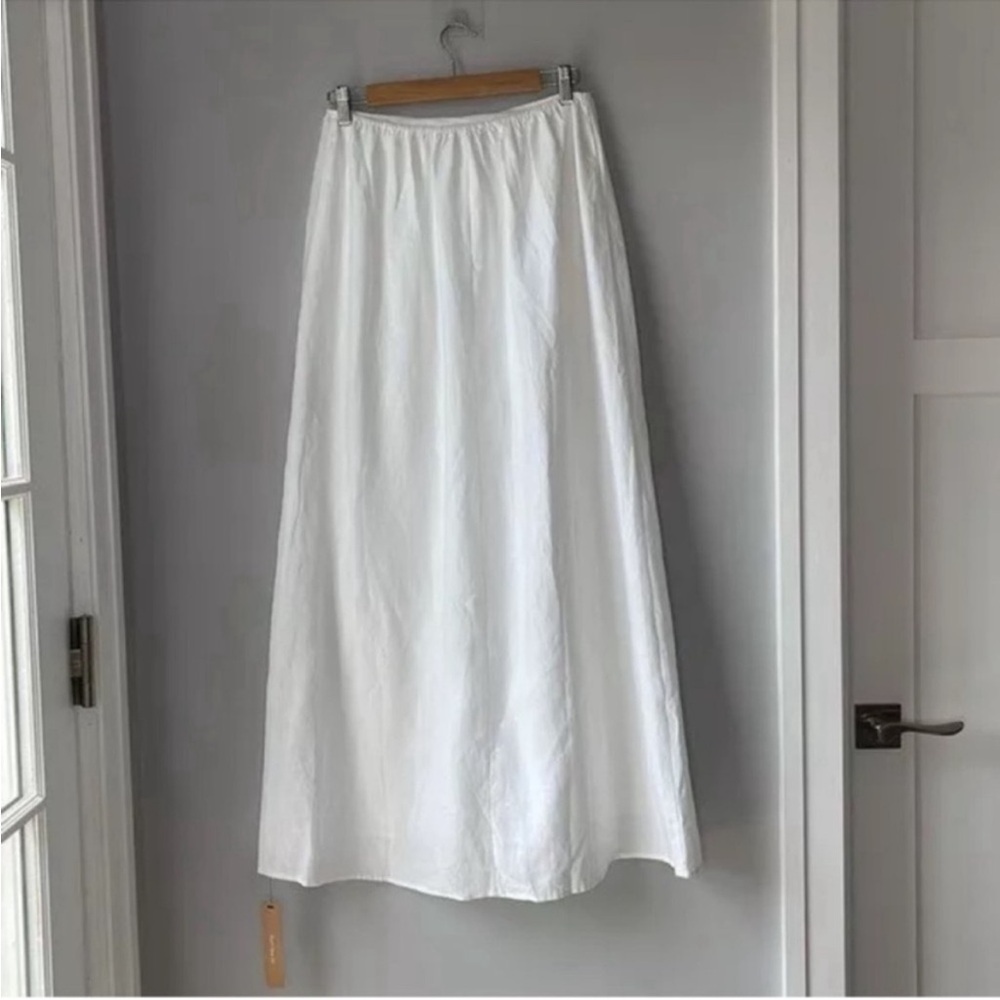 Reformation Pepper Linen Two Piece Skirt Top White Size 6 - Picture 9 of 10
